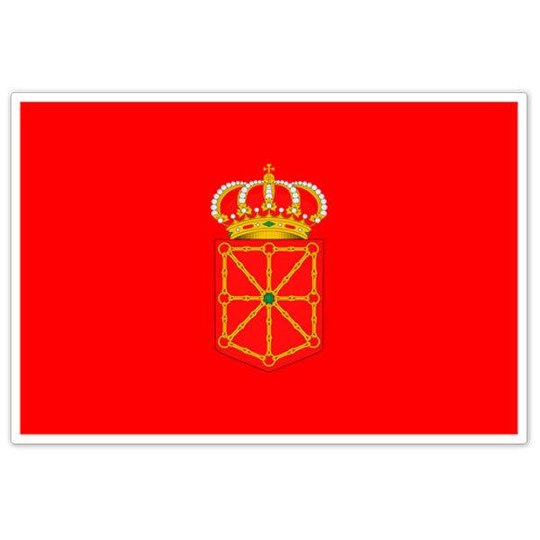 Aufkleber: Flagge Navarra