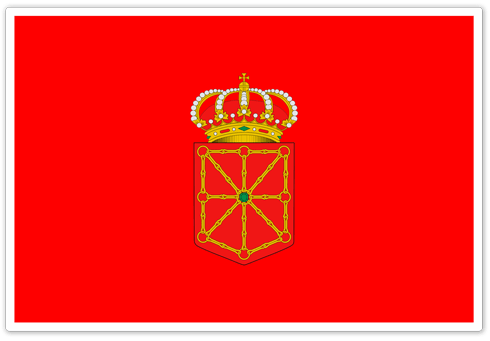Aufkleber: Flagge Navarra