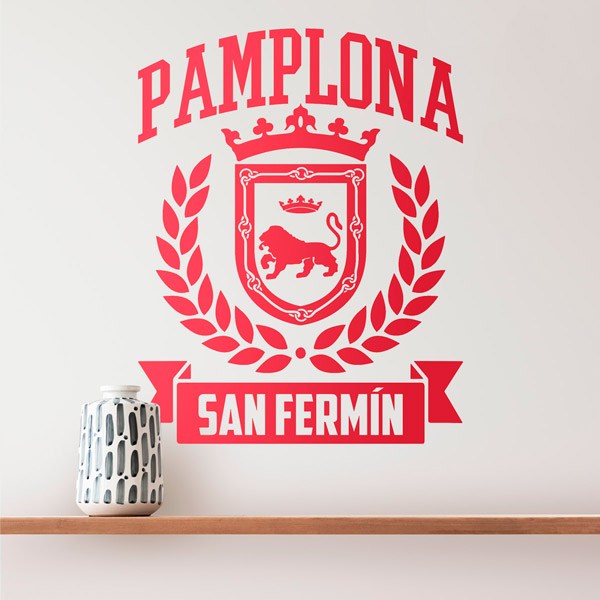 Wandtattoos: Schild Pamplona