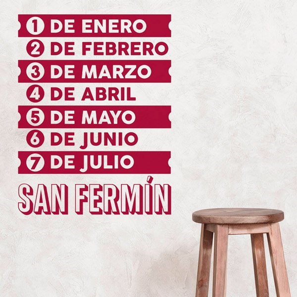 Wandtattoos: Song San Fermin