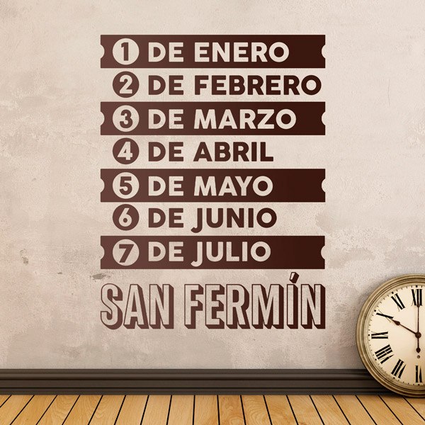 Wandtattoos: Song San Fermin