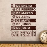 Wandtattoos: Song San Fermin 2