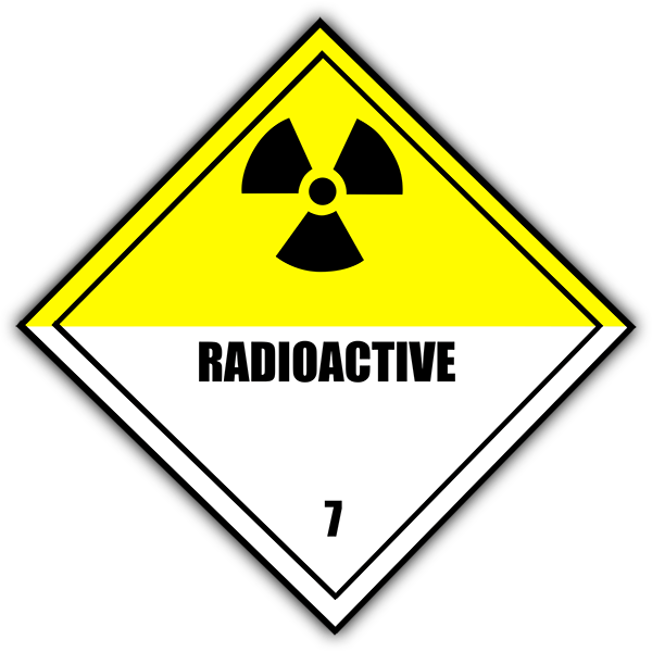Aufkleber: Aufkleber Straßenschilder radioaktivität 0