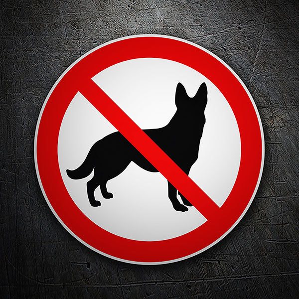 Aufkleber: Verbotene Hunde 1