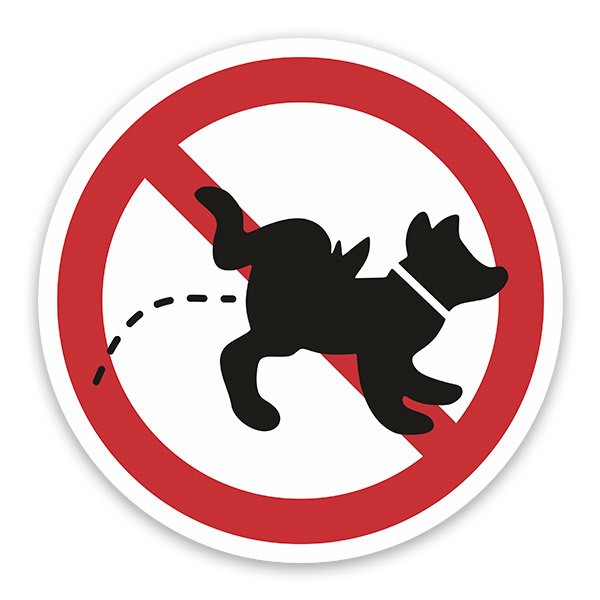 Aufkleber: Keine Pissenden Hunde