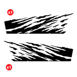 Aufkleber: Feuer f&uuml;r 2 T&uuml;rer 4x4 2