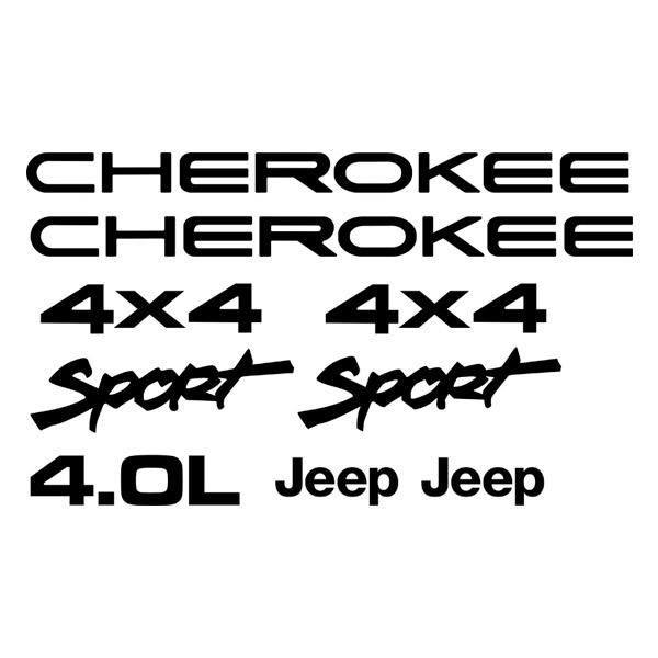 Aufkleber: Set 9X Cherokee Sport