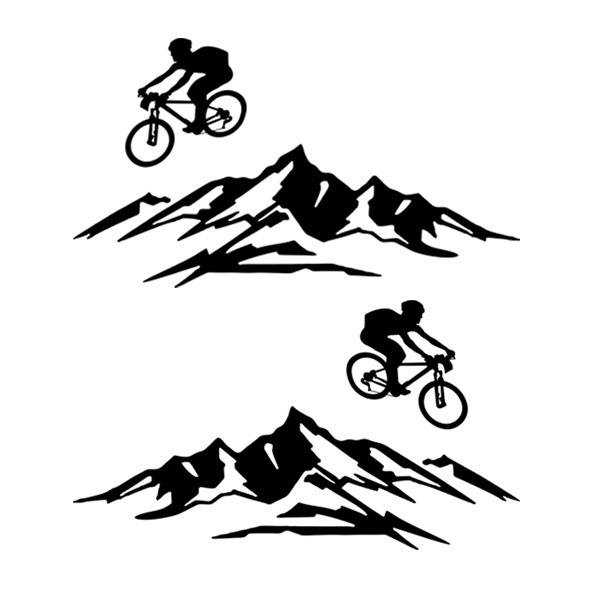 Aufkleber: Set 2X Renegade Bike Jump Seitenbänder