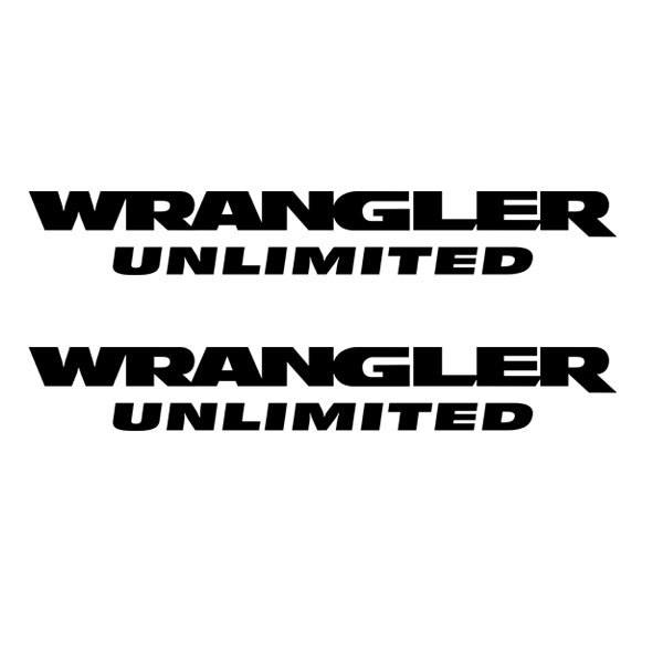 Aufkleber: Set 2X Wrangler Unlimited Seite