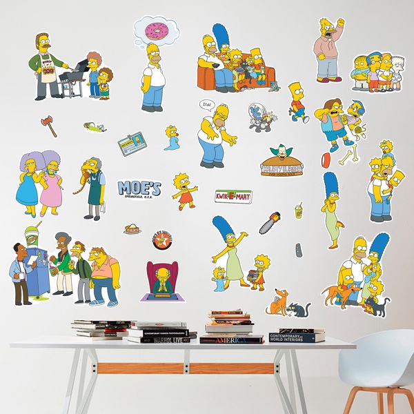 Kinderzimmer Wandtattoo: Set 34X Der Simpsons