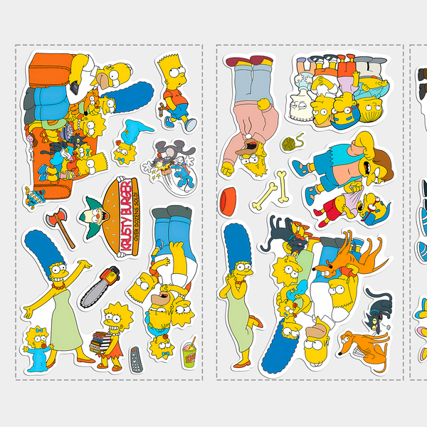 Kinderzimmer Wandtattoo: Set 34X Der Simpsons