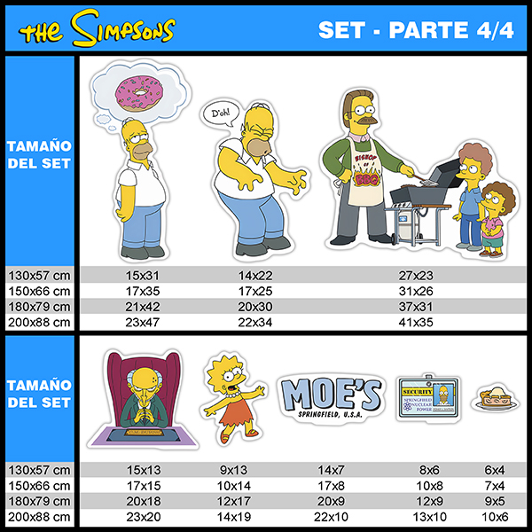 Kinderzimmer Wandtattoo: Set 34X Der Simpsons