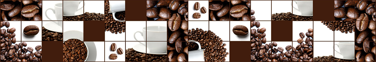Fototapeten: Collage-Kaffee