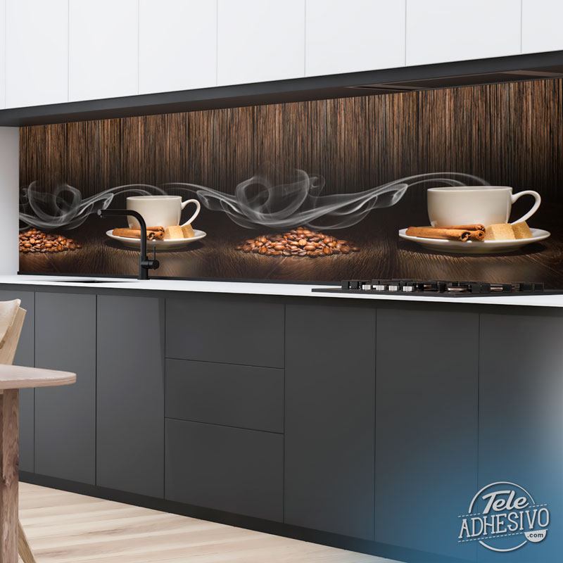 Fototapeten: Zusammensetzung des Kaffees 2