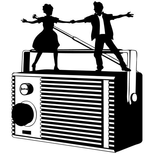 Wandtattoos: Tanzen im Radio