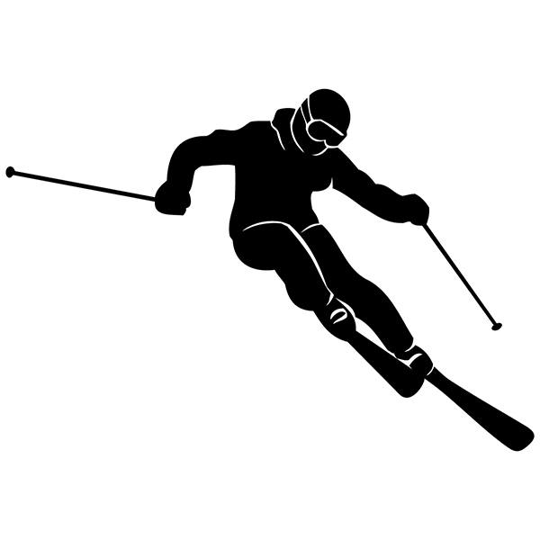 Aufkleber: Extrem-Skifahren