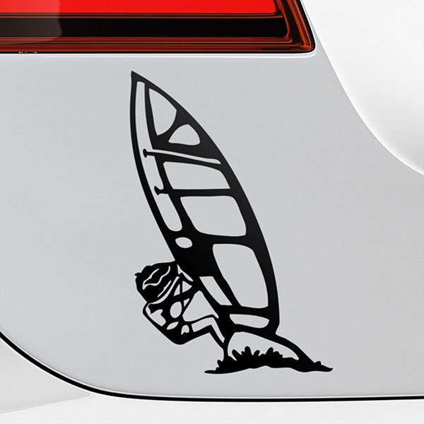 Aufkleber: Windsurfen 