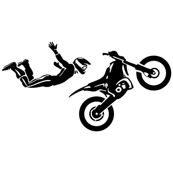 Aufkleber: Akrobatischer Motocross