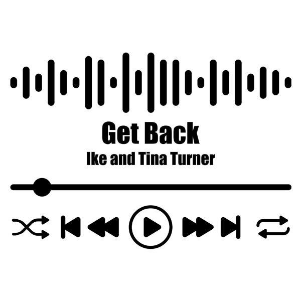 Wandtattoos: Get Back - Ike and Tina Turner