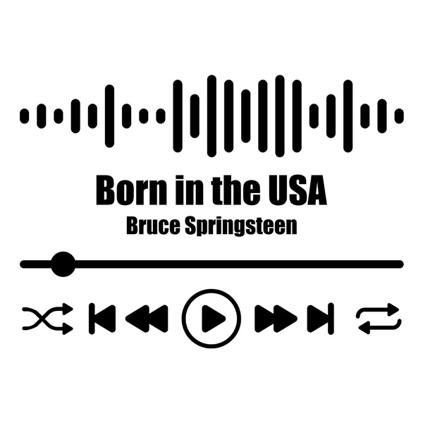Wandtattoos: Born in the USA - Bruce Springsteen