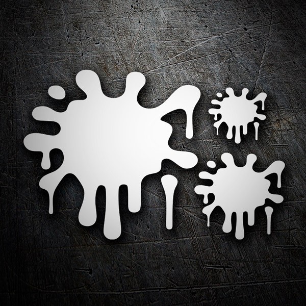 Aufkleber: Set 3X Paint Splat 2