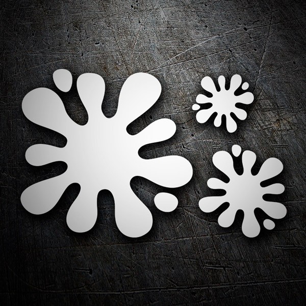 Aufkleber: Set 3X Paint Splat 3