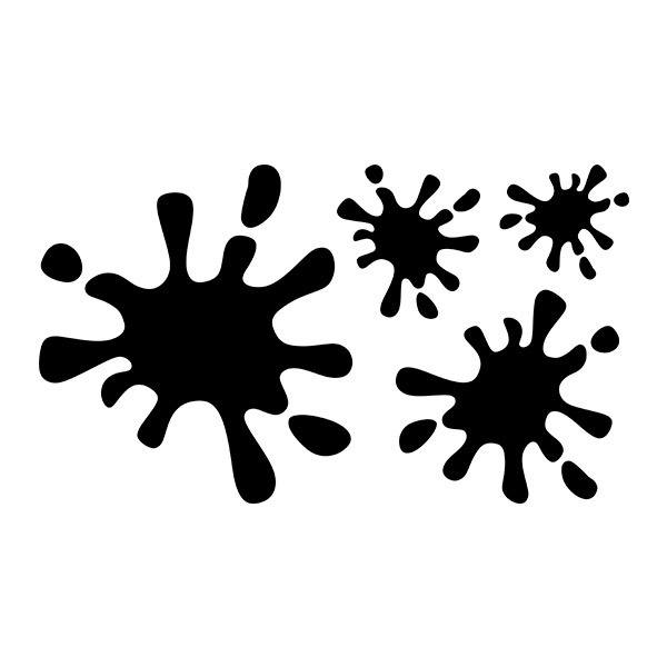Aufkleber: Set 3X Paint Splat 5