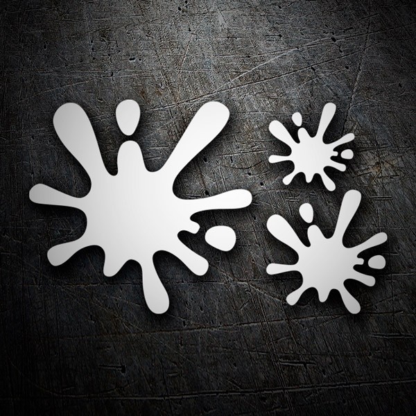 Aufkleber: Set 3X Paint Splat 9