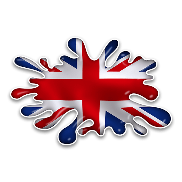 Aufkleber: Deko-Aufkleber Splash England
