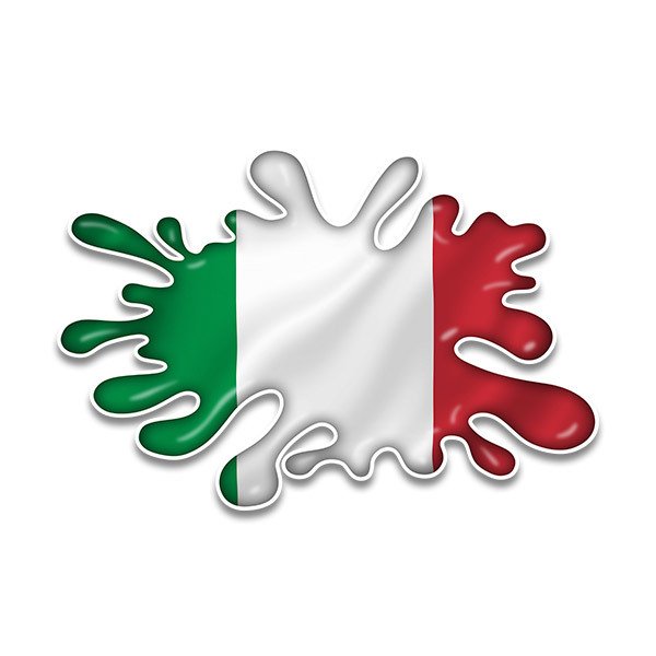 Aufkleber: Paint Splash Italien