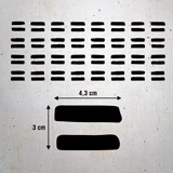 Wandtattoos: Set 48X Doppelte Linie 6