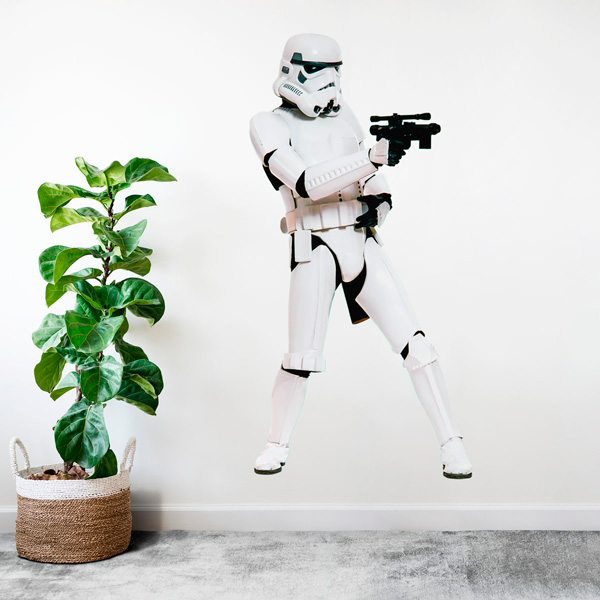 WANDAUFKLEBER Loch in der Wand STAR WARS Stormtroopers Aufkleber Wandtattoo 101