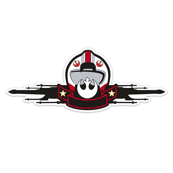 Aufkleber: Star Wars Rebellen Helm Aufkleber Luke Skywalker