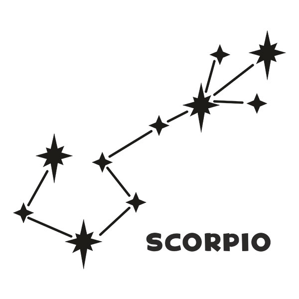 Wandtattoos: Sternbild Skorpion