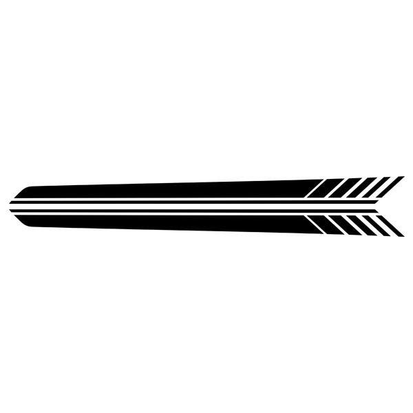 Aufkleber: Seiten Vinyl 2x Set Racing Linear