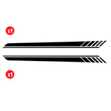 Aufkleber: Seiten Vinyl 2x Set Racing Linear 3