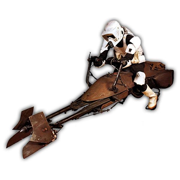 Wandtattoos: Scout Trooper auf Speeder bike