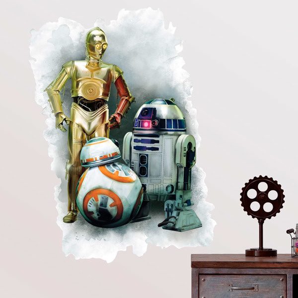 Wandtattoos: R2D2, C3PO und BB-8