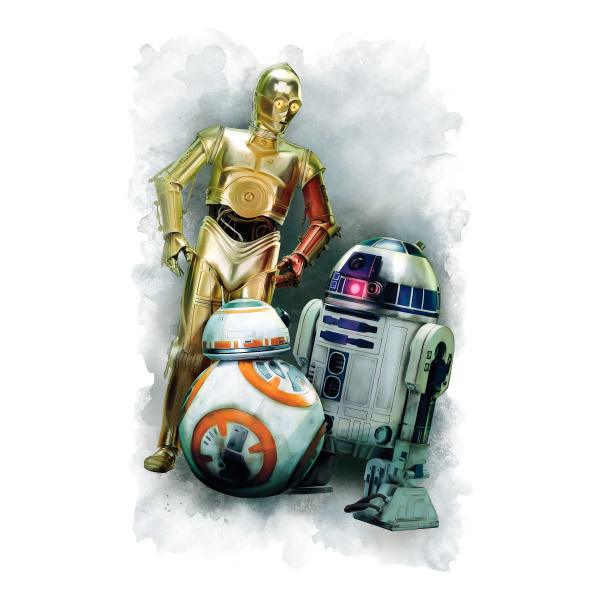 Wandtattoos: R2D2, C3PO und BB-8