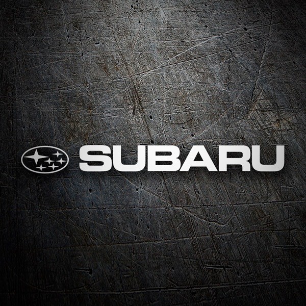Aufkleber: Subaru Logo und Schriftzug