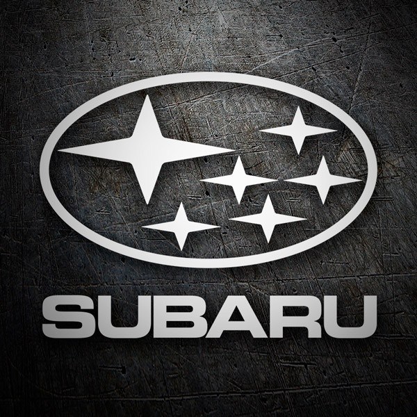 Aufkleber: Logotipo Subaru mit Plejadensternen