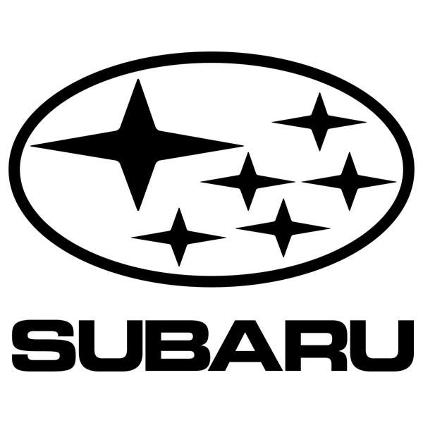 Aufkleber: Logotipo Subaru mit Plejadensternen