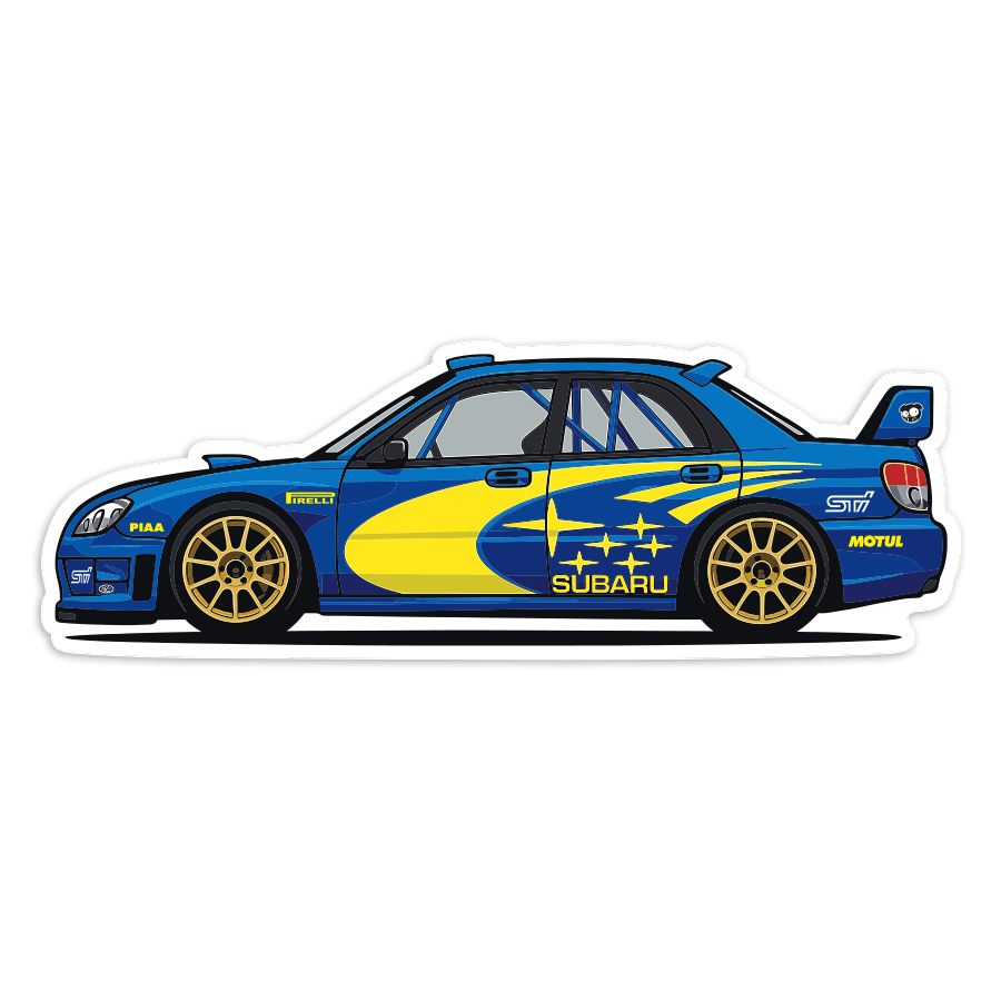 Aufkleber: Subaru Impreza WRC