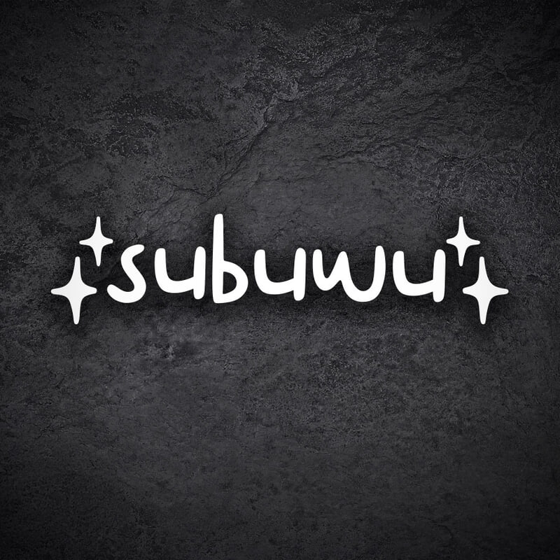 Aufkleber: Subuwu Subaru Fan