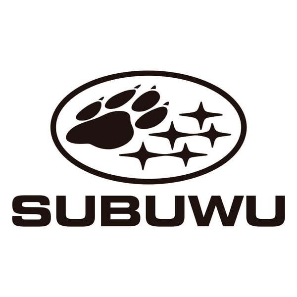 Aufkleber: Subuwu Pfoten Subaru