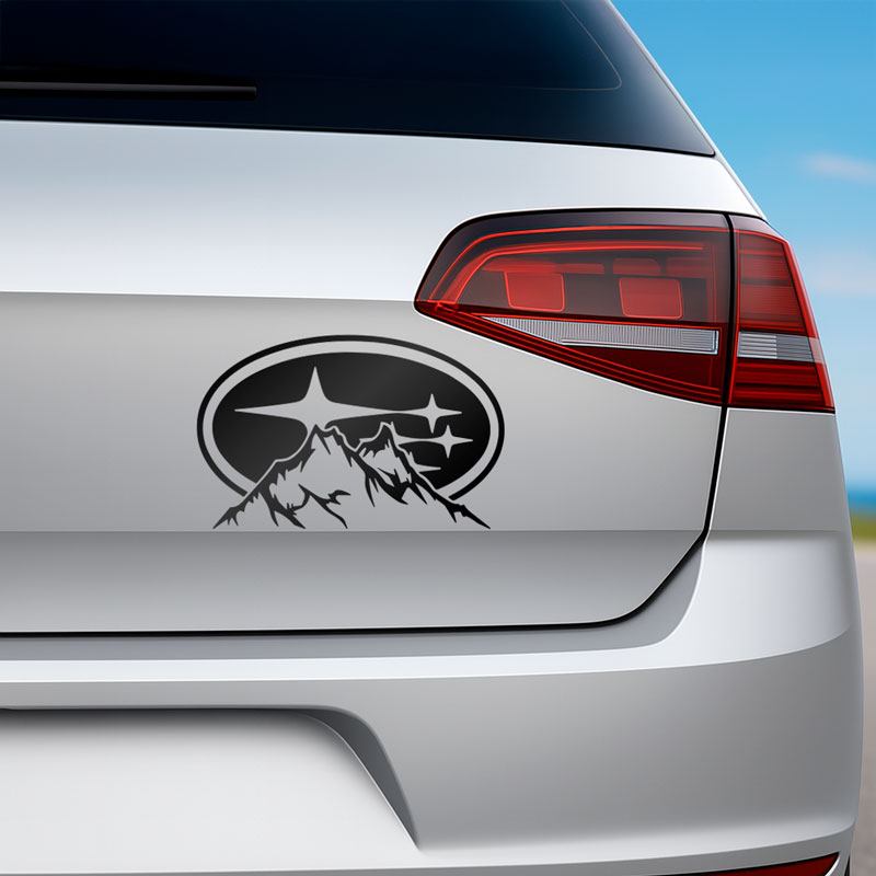 Aufkleber: Subaru Berge Outdoor Logo