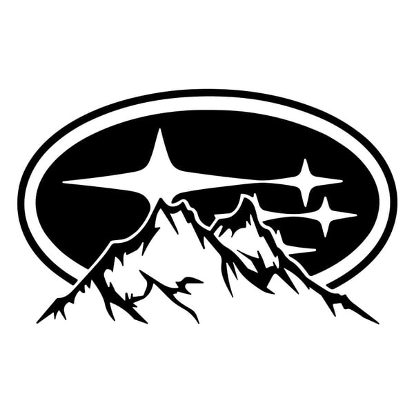 Aufkleber: Subaru Berge Outdoor Logo