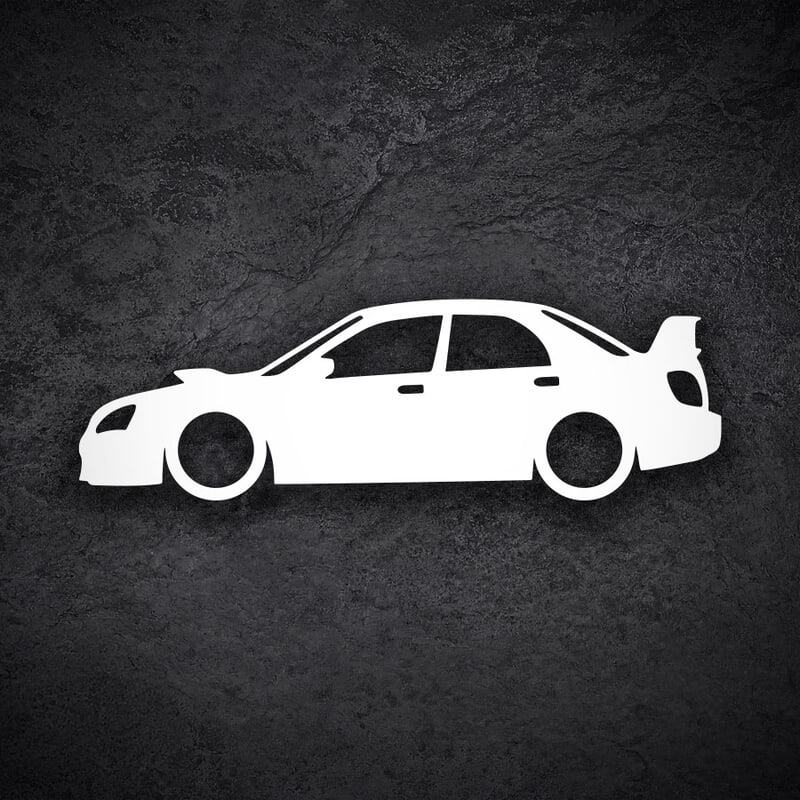 Aufkleber: Silhouette Subaru Impreza WRX STI