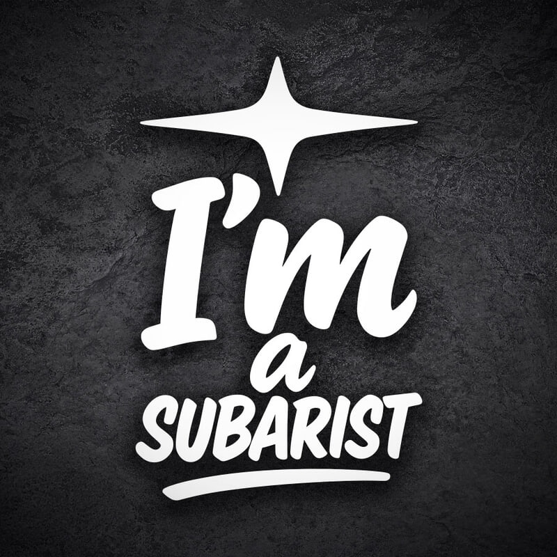 Aufkleber: Ich bin ein Subarist - Subaru Fans