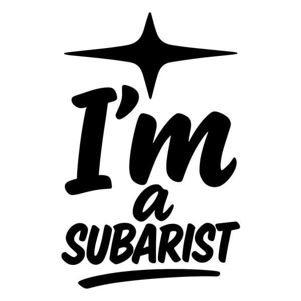 Aufkleber: Ich bin ein Subarist - Subaru Fans